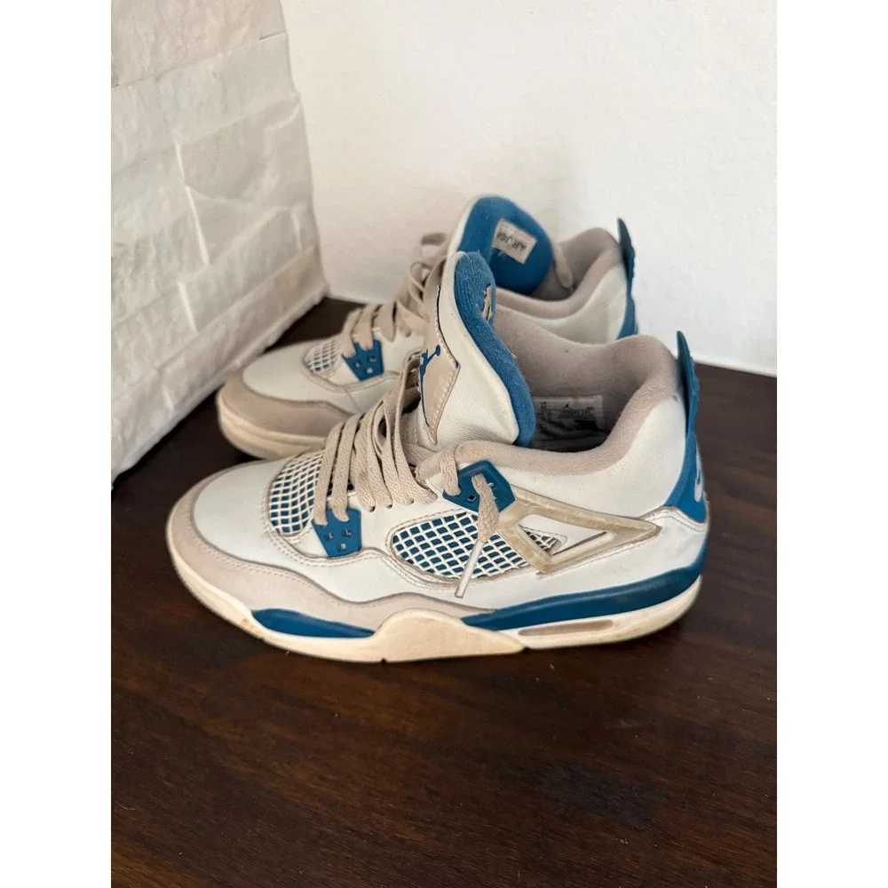 Air Jordan 4 Retro Military Blue 2024 GS Industrial Blue! Size: Size 6Y